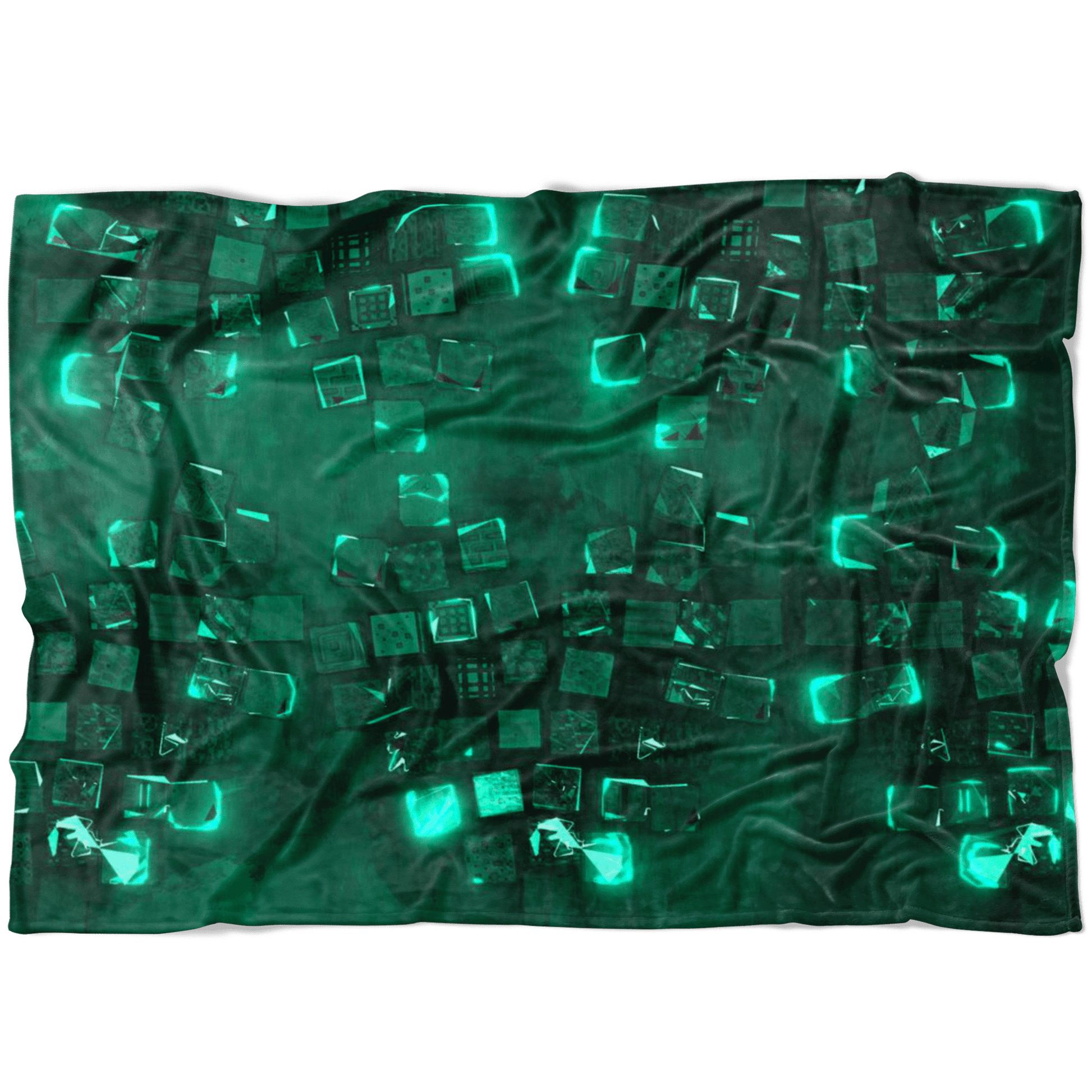 Minecraft Fleece Blanket Minecraft Note Block Flex Green Blanket - Lusy Store