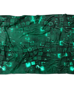 Minecraft Fleece Blanket Minecraft Note Block Flex Green Blanket - Lusy Store