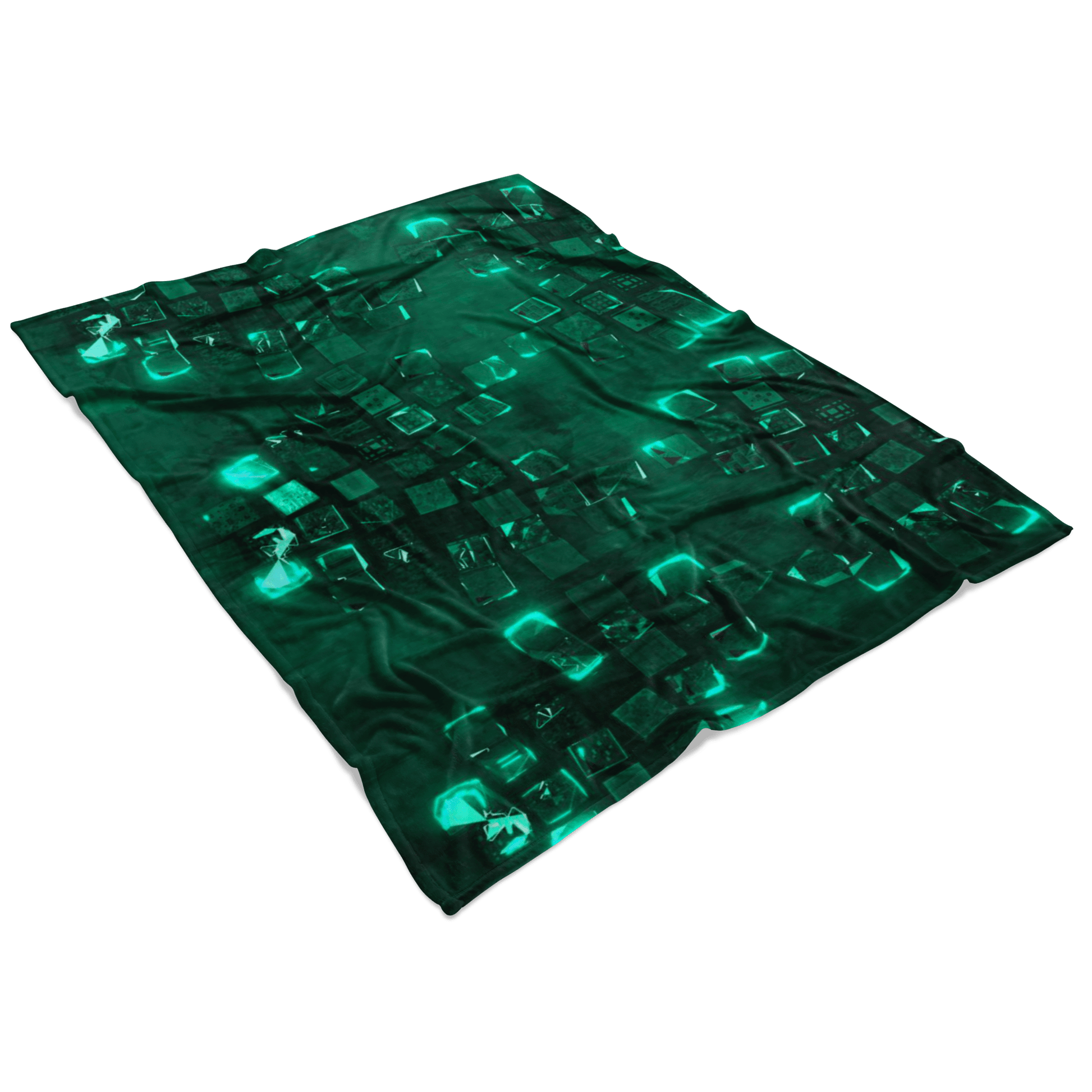 Minecraft Fleece Blanket Minecraft Note Block Flex Green Blanket - Lusy Store