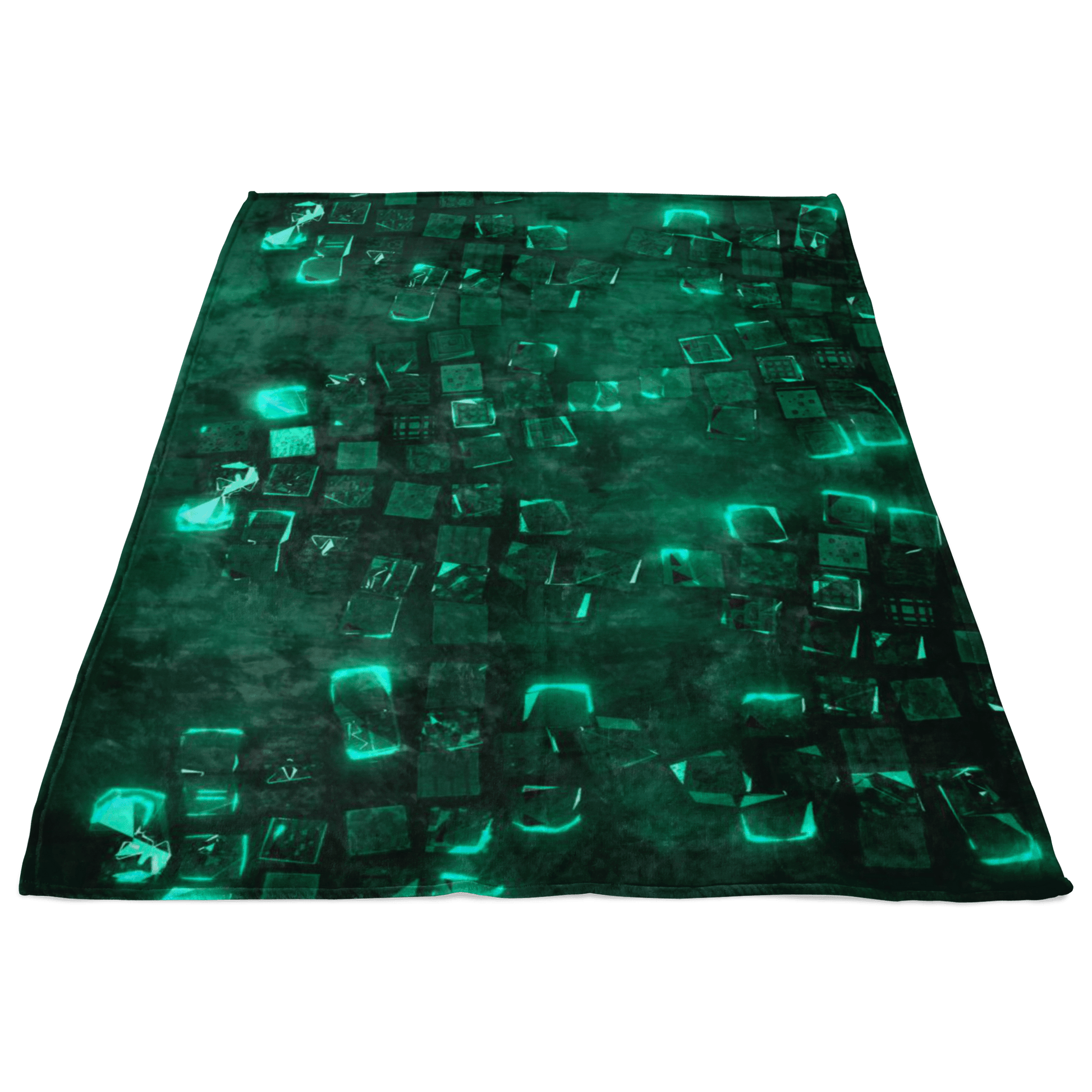 Minecraft Fleece Blanket Minecraft Note Block Flex Green Blanket - Lusy Store