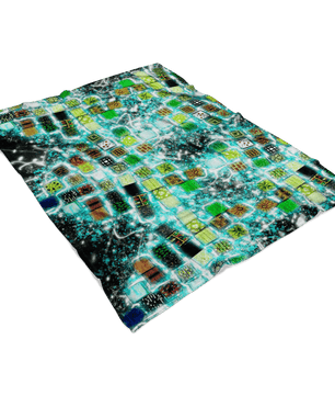 Minecraft Fleece Blanket Minecraft Note Block Frozen Glory Black Blanket - Lusy Store