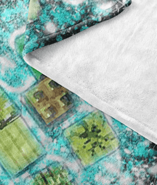 Minecraft Fleece Blanket Minecraft Note Block Frozen Glory Black Blanket - Lusy Store