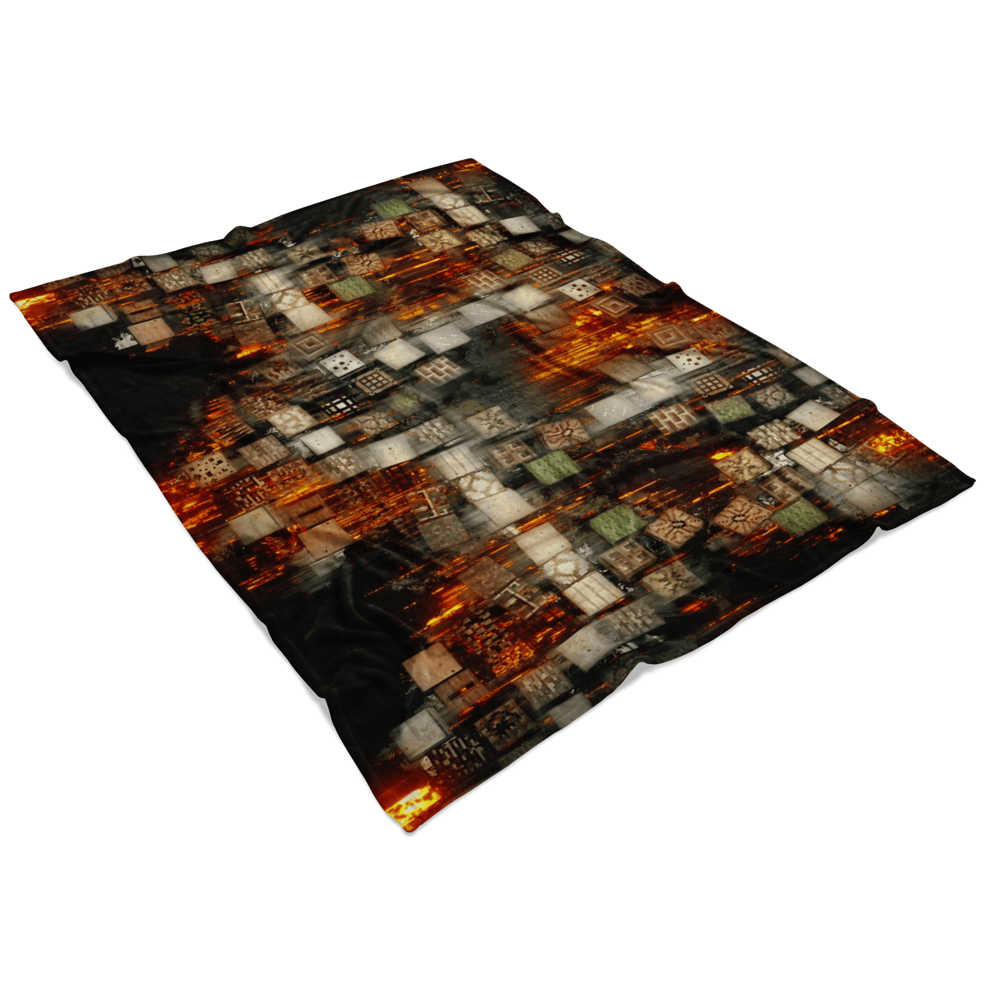 Minecraft Fleece Blanket Minecraft Note Block Fury Black Blanket - Lusy Store