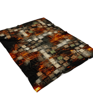 Minecraft Fleece Blanket Minecraft Note Block Fury Black Blanket - Lusy Store