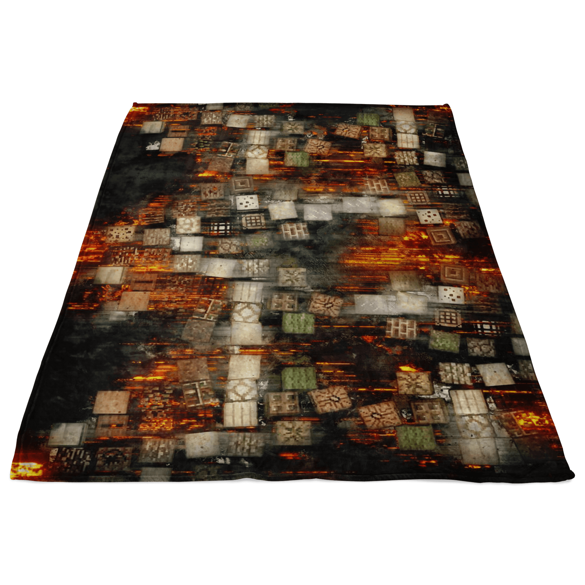 Minecraft Fleece Blanket Minecraft Note Block Fury Black Blanket - Lusy Store