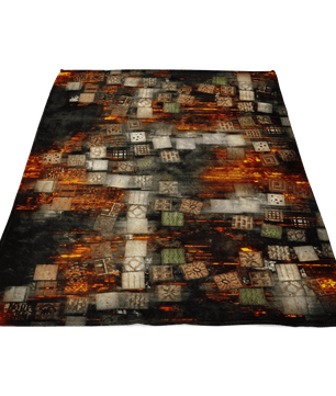 Minecraft Fleece Blanket Minecraft Note Block Fury Black Blanket - Lusy Store