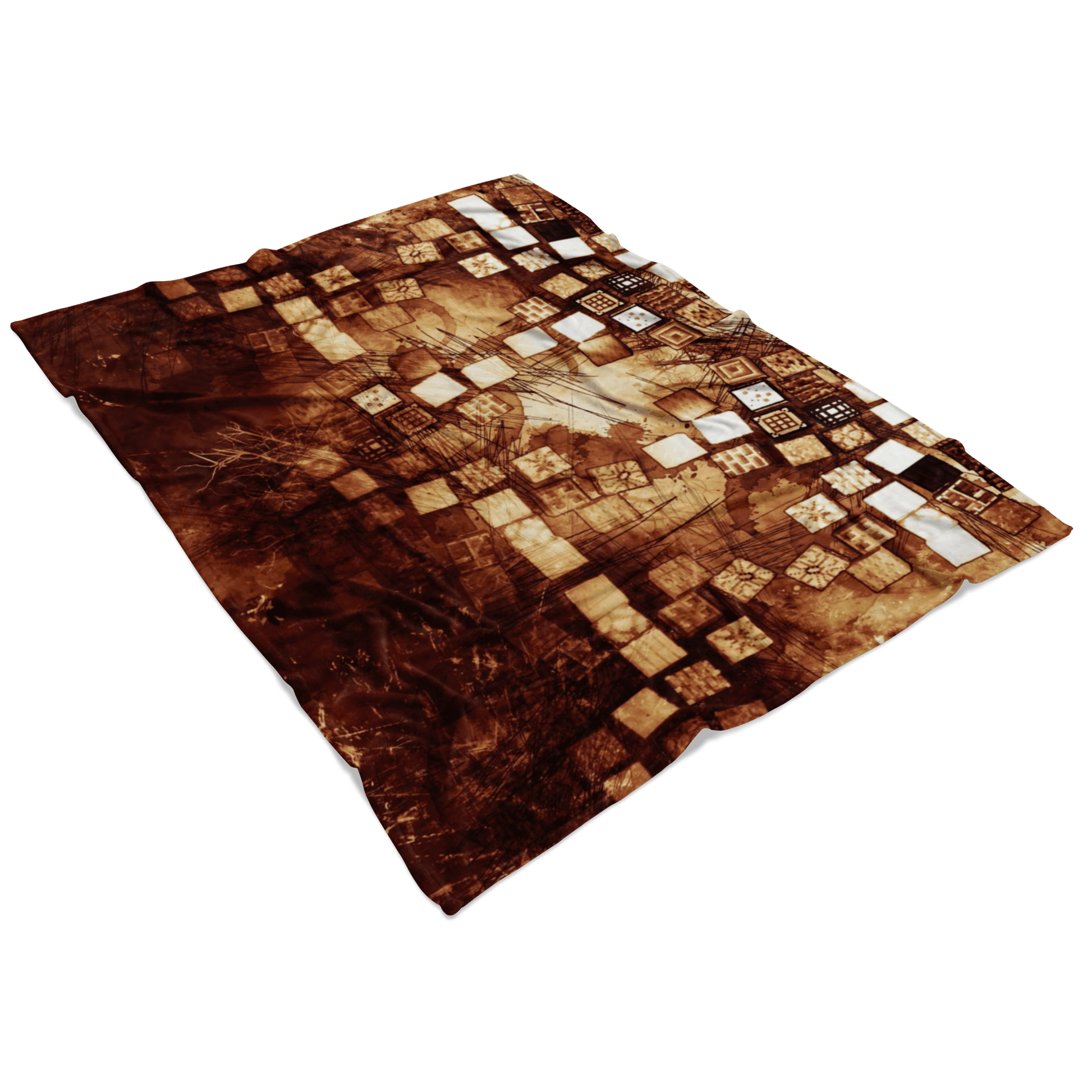 Minecraft Fleece Blanket Minecraft Note Block Grunge Black Blanket - Lusy Store