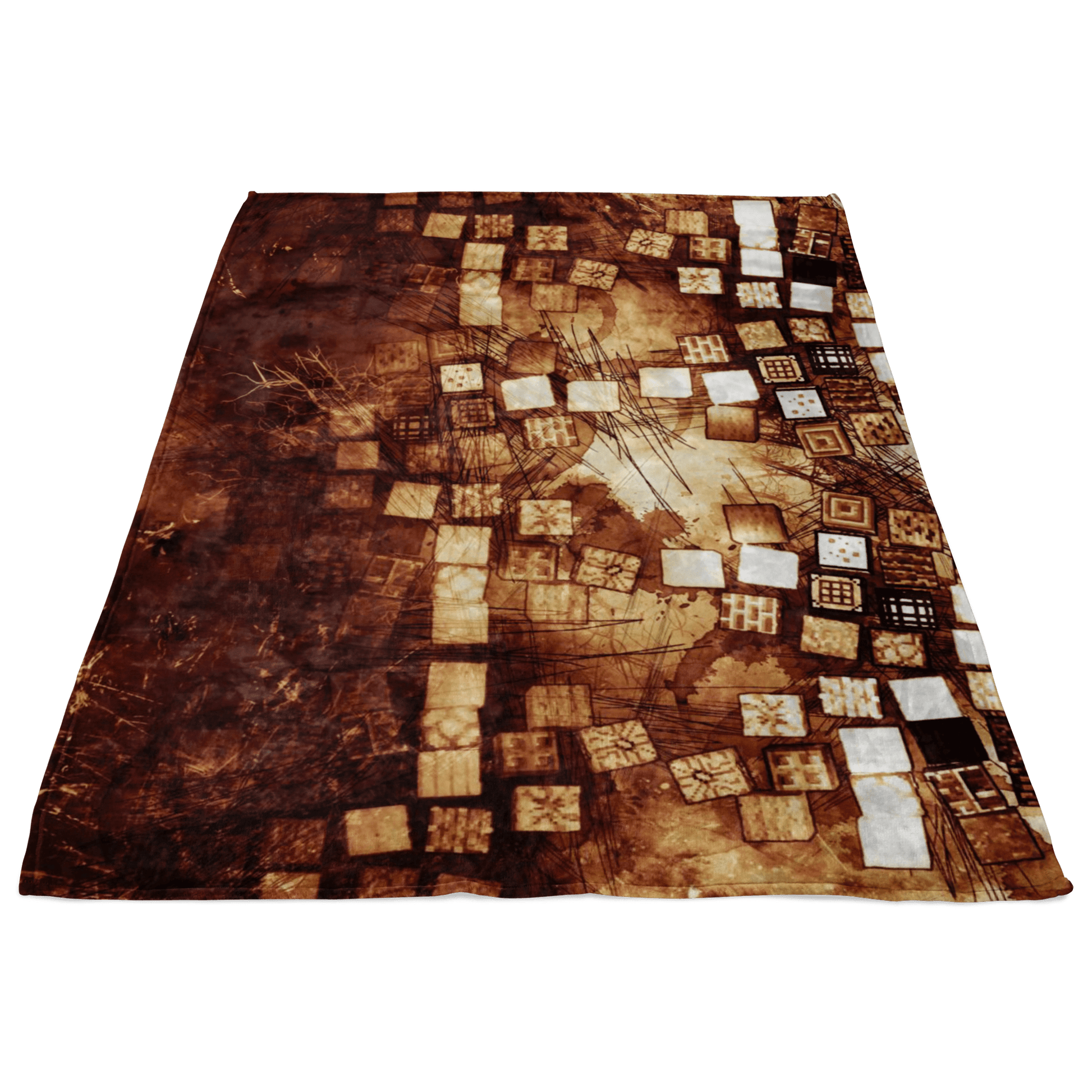 Minecraft Fleece Blanket Minecraft Note Block Grunge Black Blanket - Lusy Store
