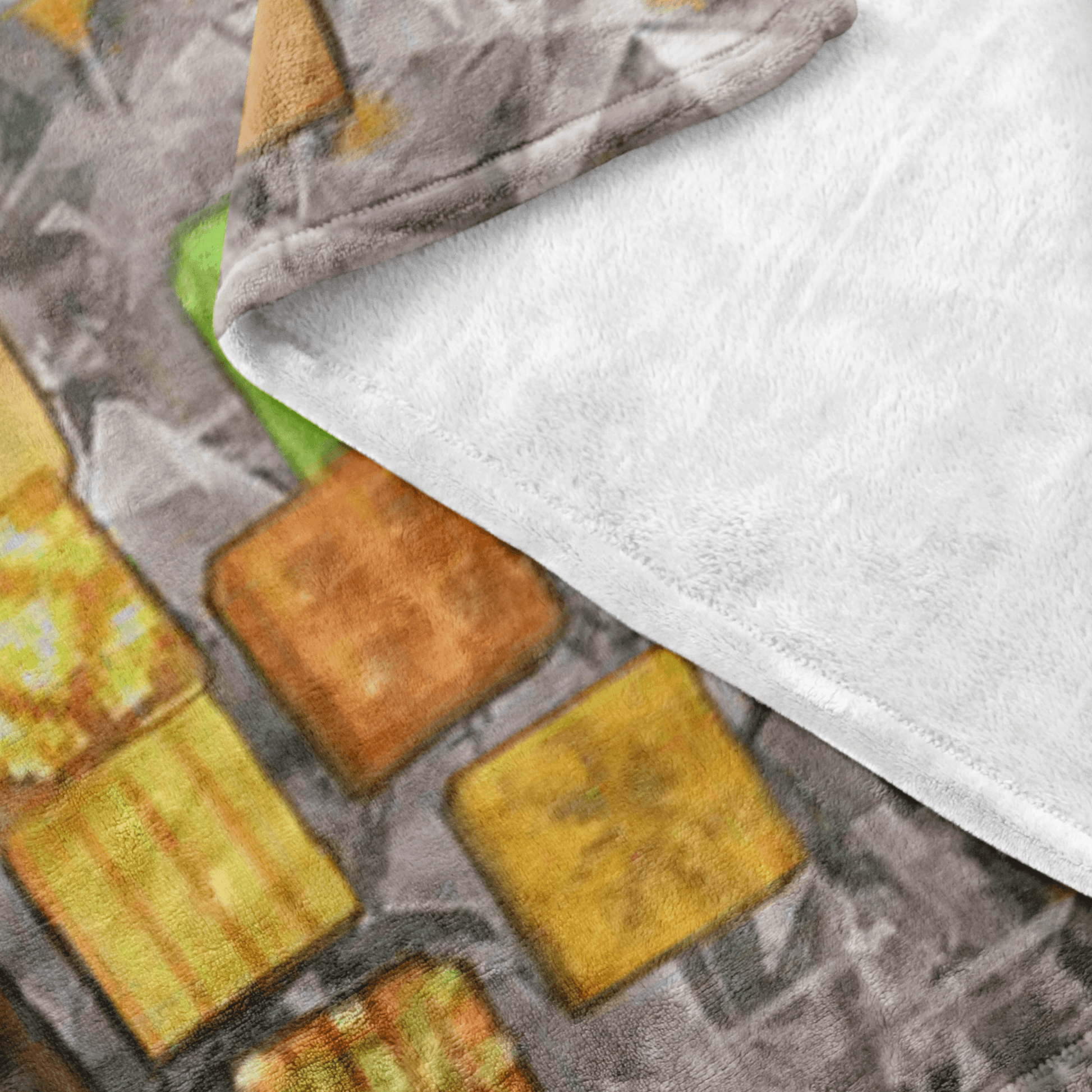 Minecraft Fleece Blanket Minecraft Note Brown Blanket LS0711 - Lusy Store