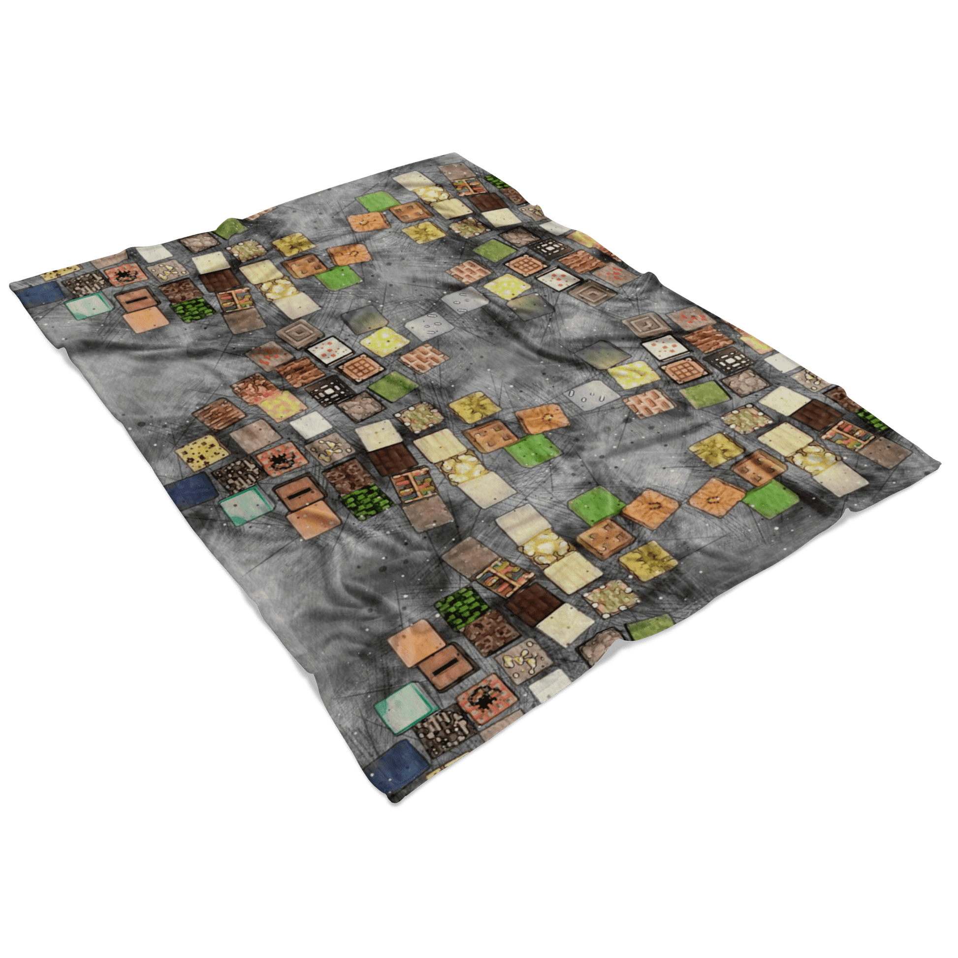 Minecraft Fleece Blanket Minecraft Note Grey Blanket Warm And Super Comfortable Best Gift For Kids LS0767 - Lusy Store