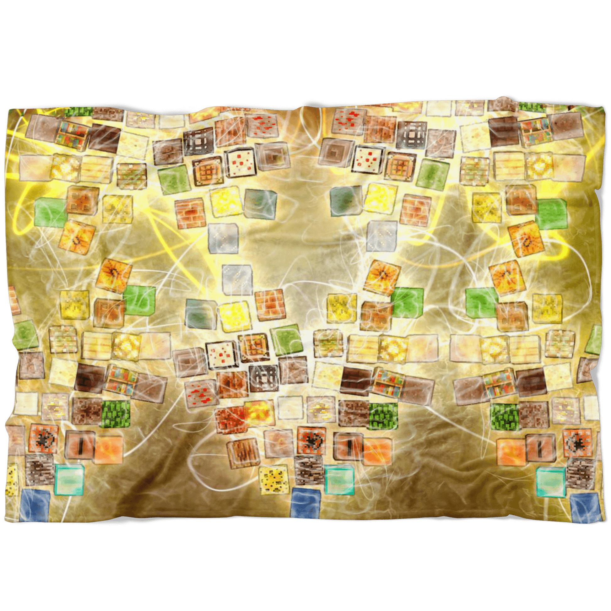 Minecraft Fleece Blanket Minecraft Note Plasma Colorful Blanket - Lusy Store