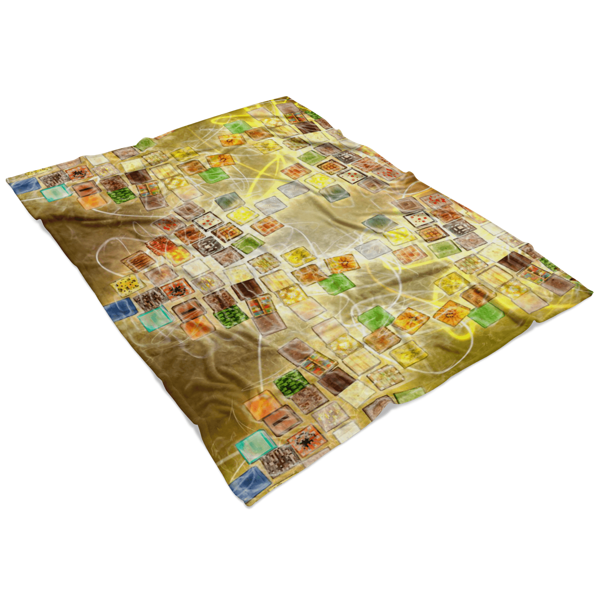 Minecraft Fleece Blanket Minecraft Note Plasma Colorful Blanket - Lusy Store