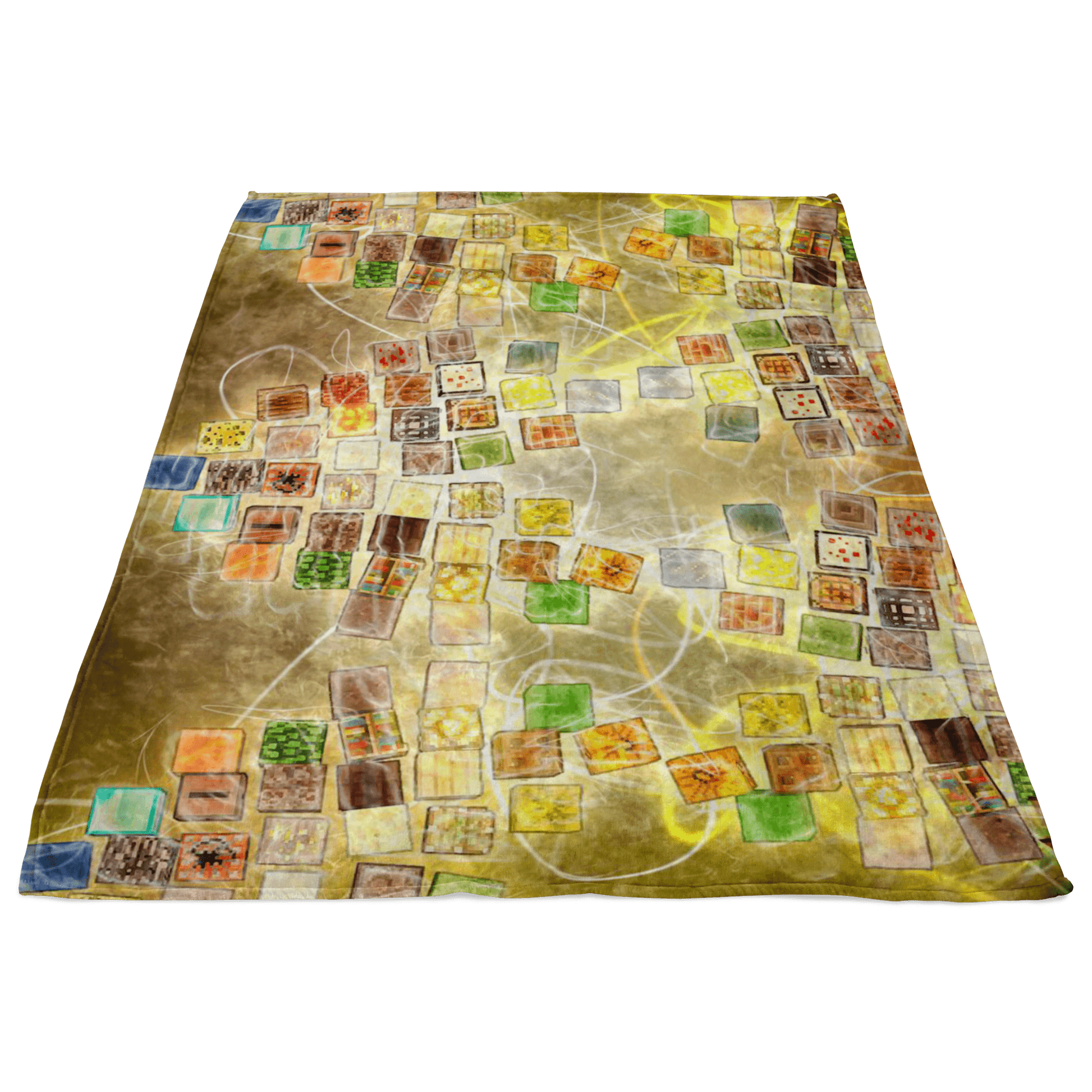 Minecraft Fleece Blanket Minecraft Note Plasma Colorful Blanket - Lusy Store