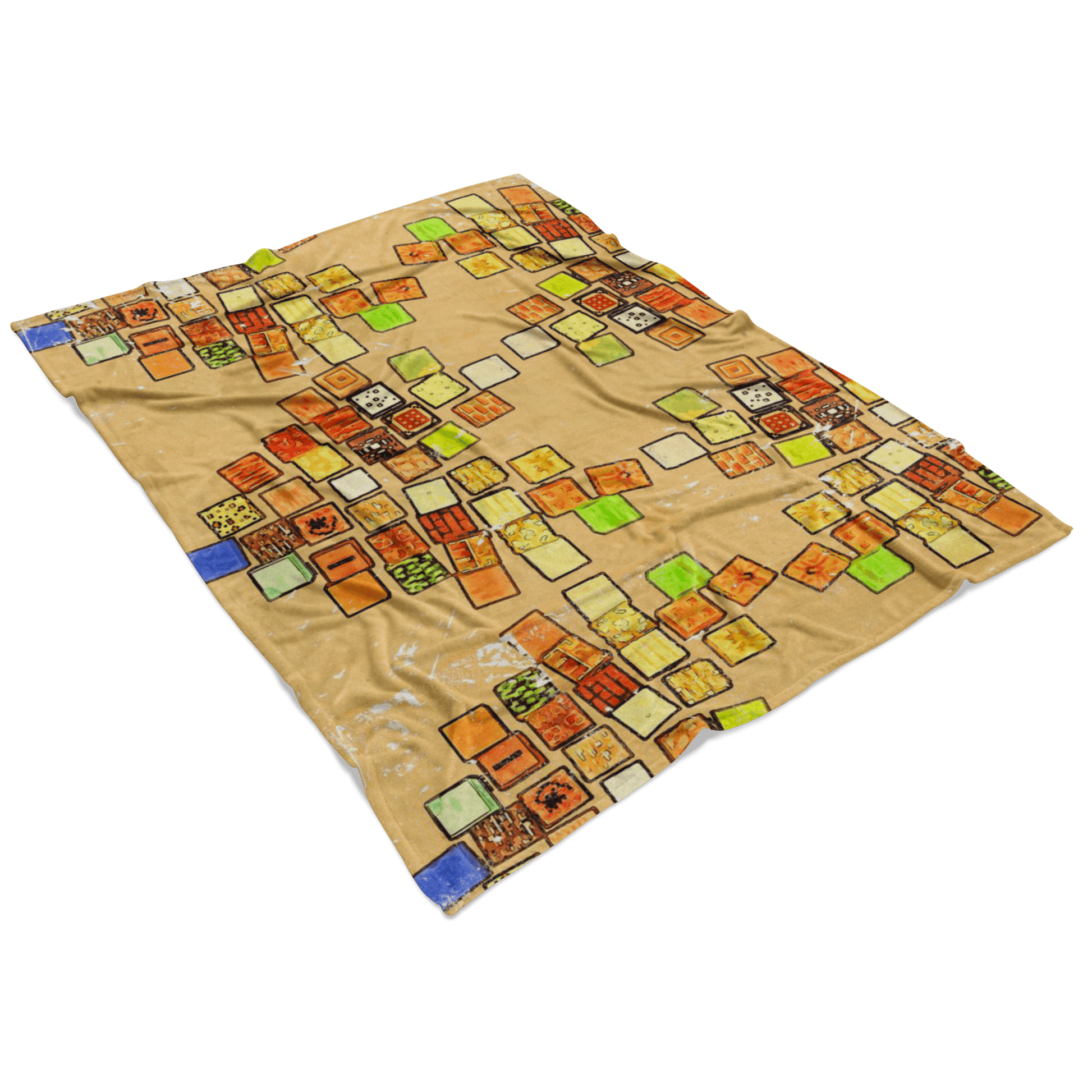 Minecraft Fleece Blanket Minecraft Note Yellow Blanket LS0746 - Lusy Store