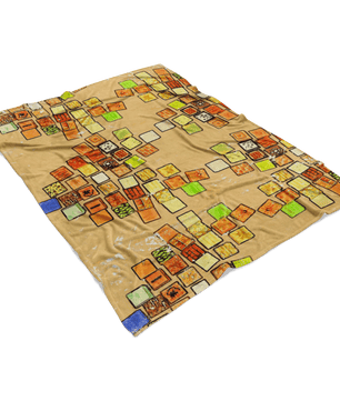 Minecraft Fleece Blanket Minecraft Note Yellow Blanket LS0746 - Lusy Store