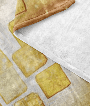 Minecraft Fleece Blanket Minecraft Note Yellow Blanket LS0788 - Lusy Store