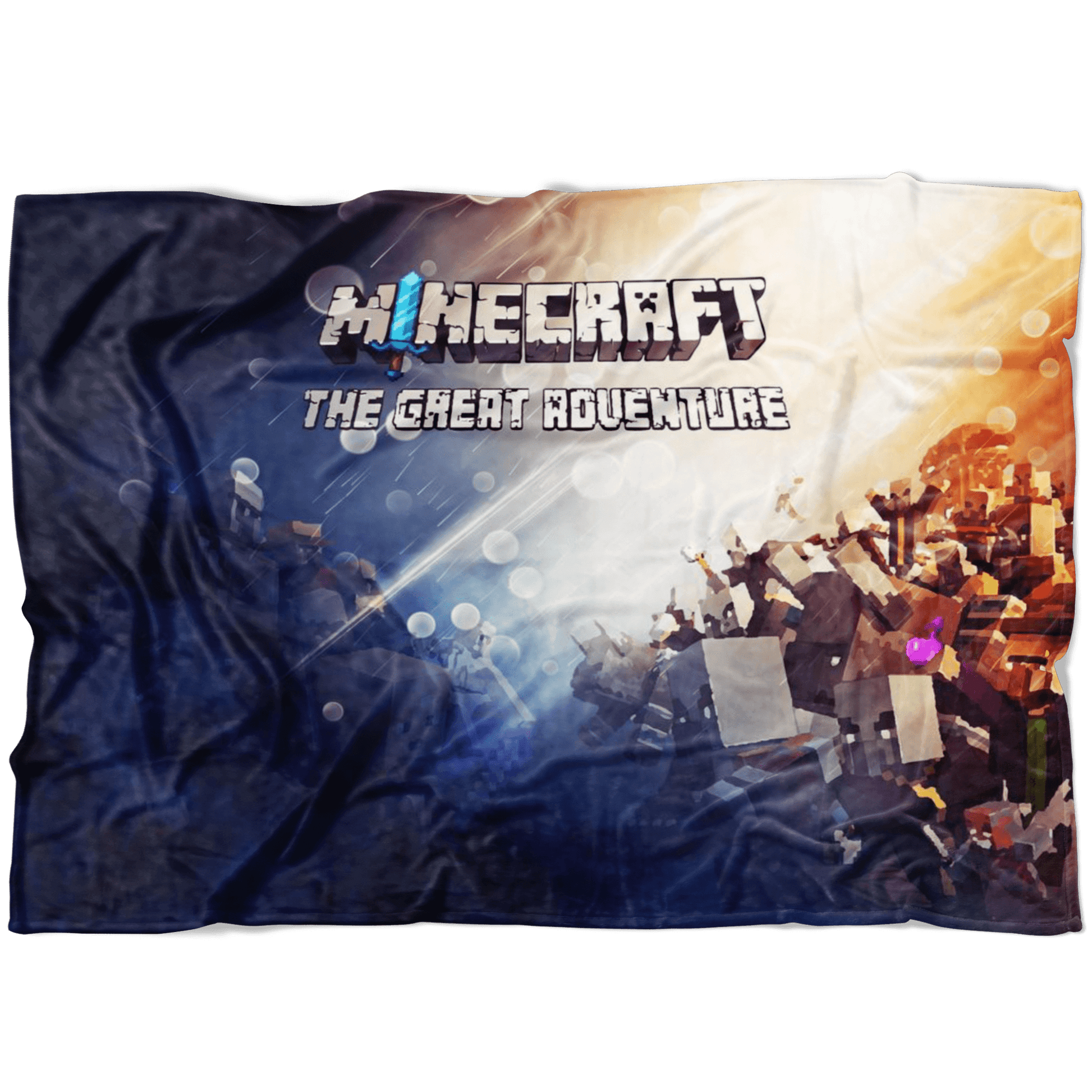 Minecraft Fleece Blanket Minecraft War Battlefield Colorful Blanket - Lusy Store