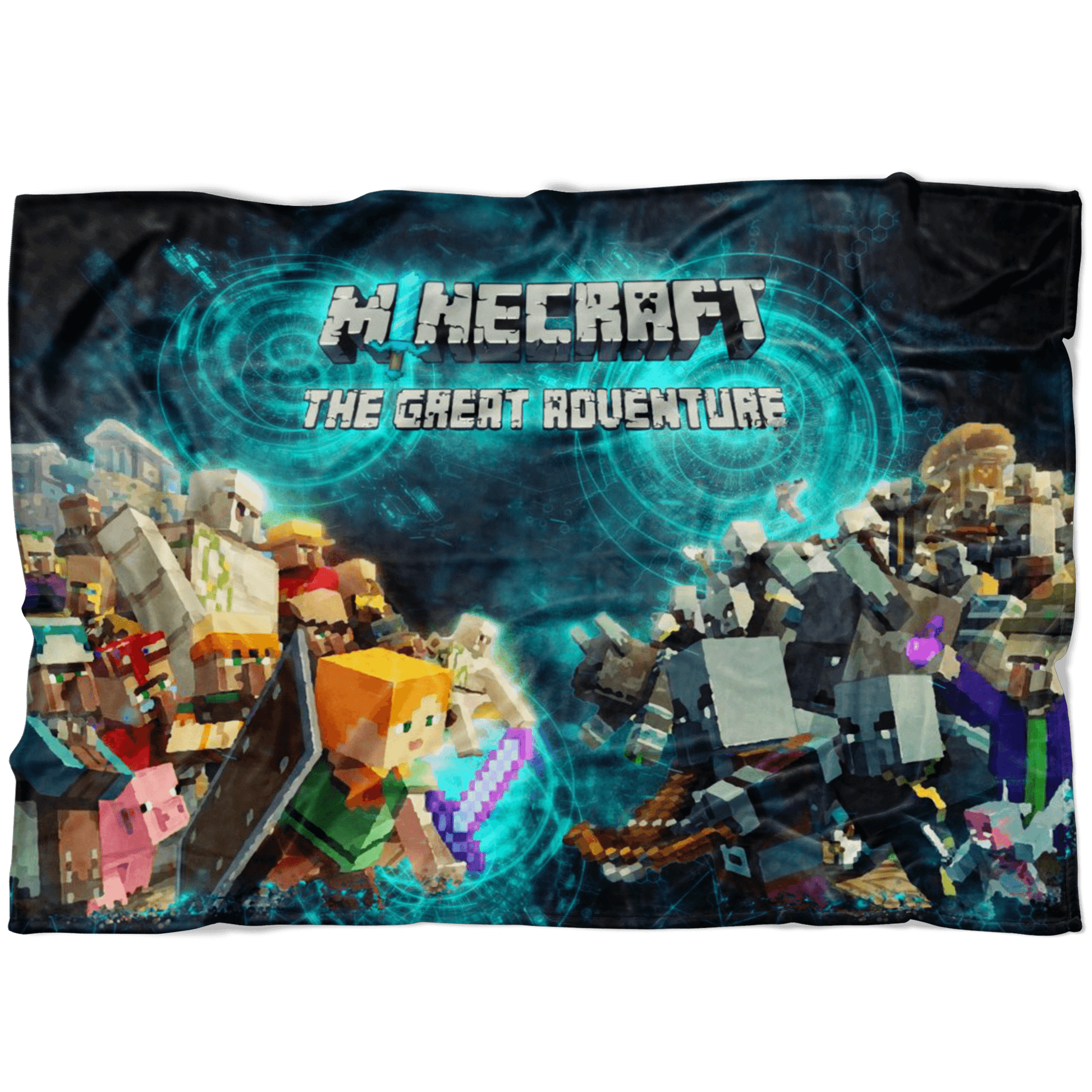 Minecraft Fleece Blanket Minecraft War BlackBlanket LS0761 - Lusy Store