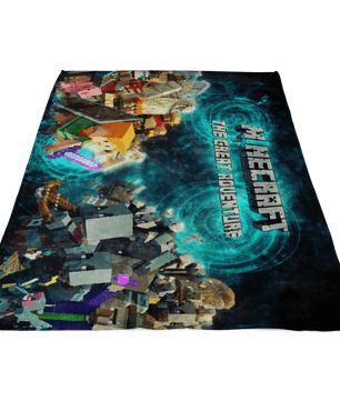 Minecraft Fleece Blanket Minecraft War BlackBlanket LS0761 - Lusy Store