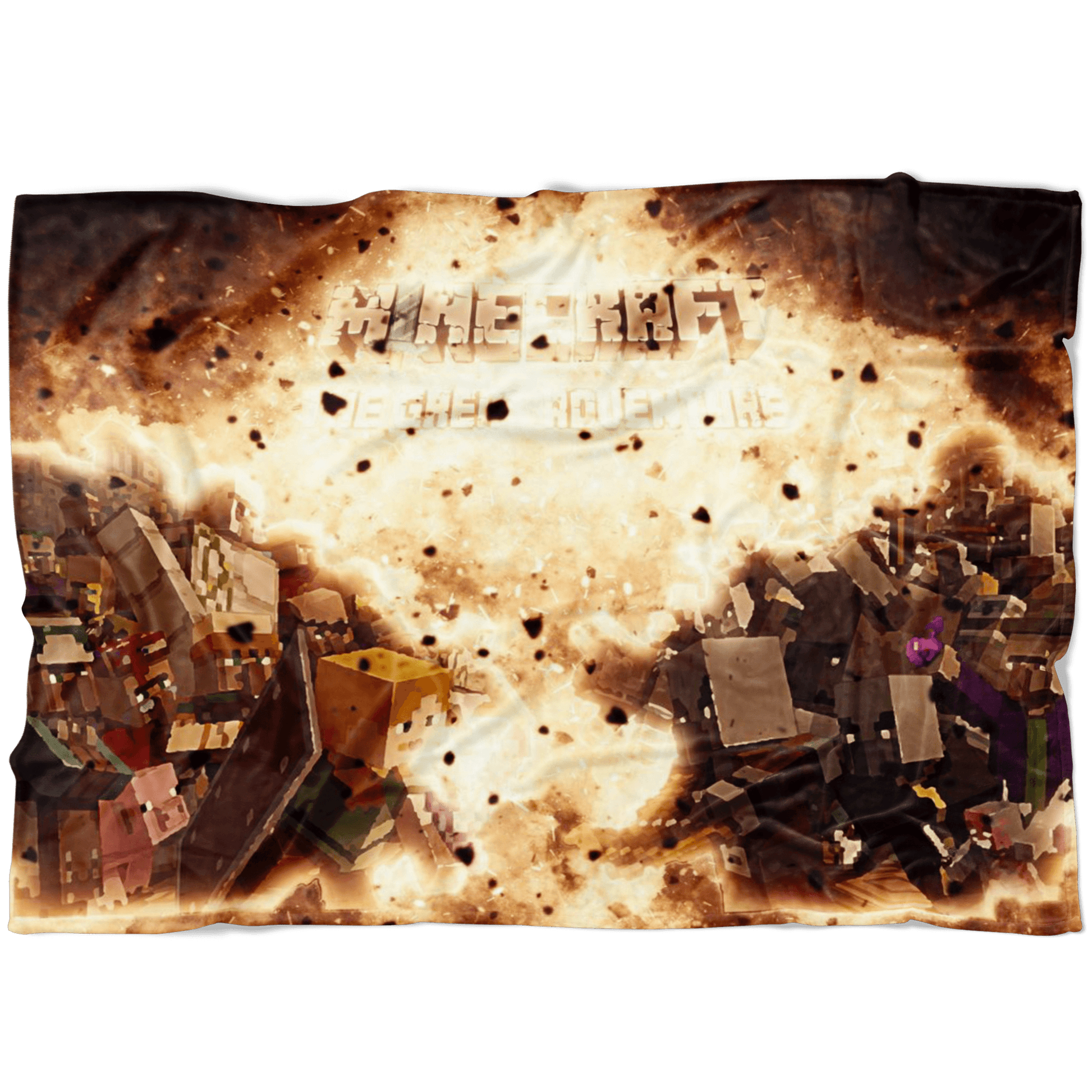 Minecraft Fleece Blanket Minecraft War Blasting Black Blanket - Lusy Store