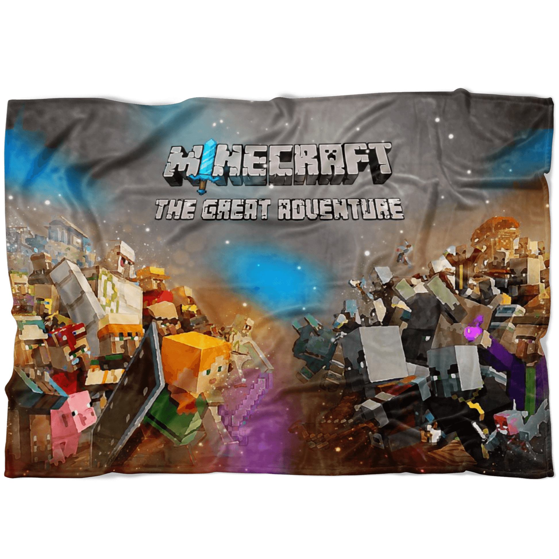 Minecraft Fleece Blanket Minecraft War Colorful Blanket LS0719 - Lusy Store