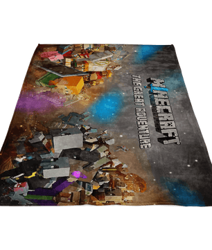 Minecraft Fleece Blanket Minecraft War Colorful Blanket LS0719 - Lusy Store