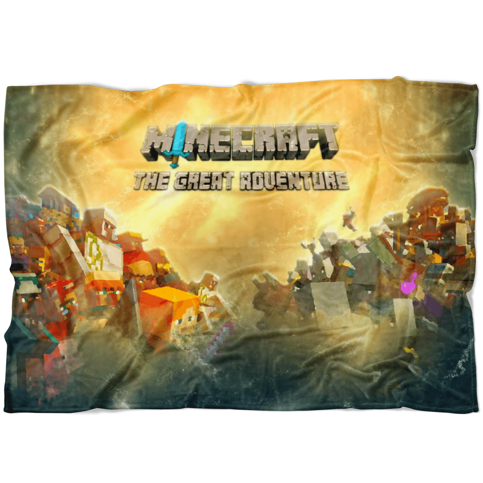 Minecraft Fleece Blanket Minecraft War Colorful Blanket LS0740 - Lusy Store