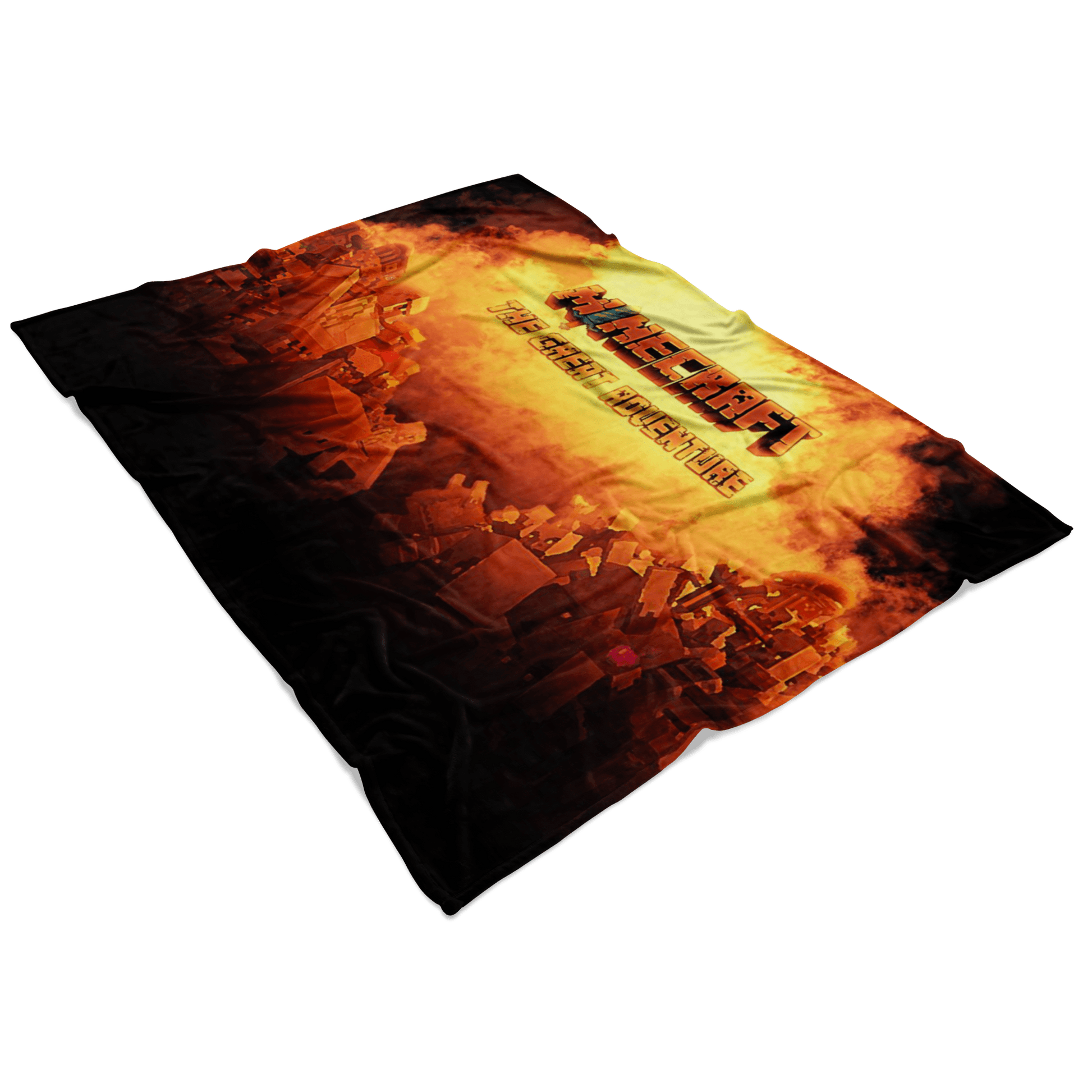 Minecraft Fleece Blanket Minecraft War Fervent Black Blanket - Lusy Store