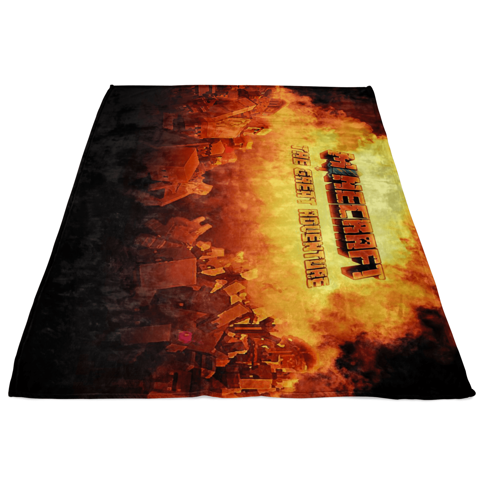 Minecraft Fleece Blanket Minecraft War Fervent Black Blanket - Lusy Store