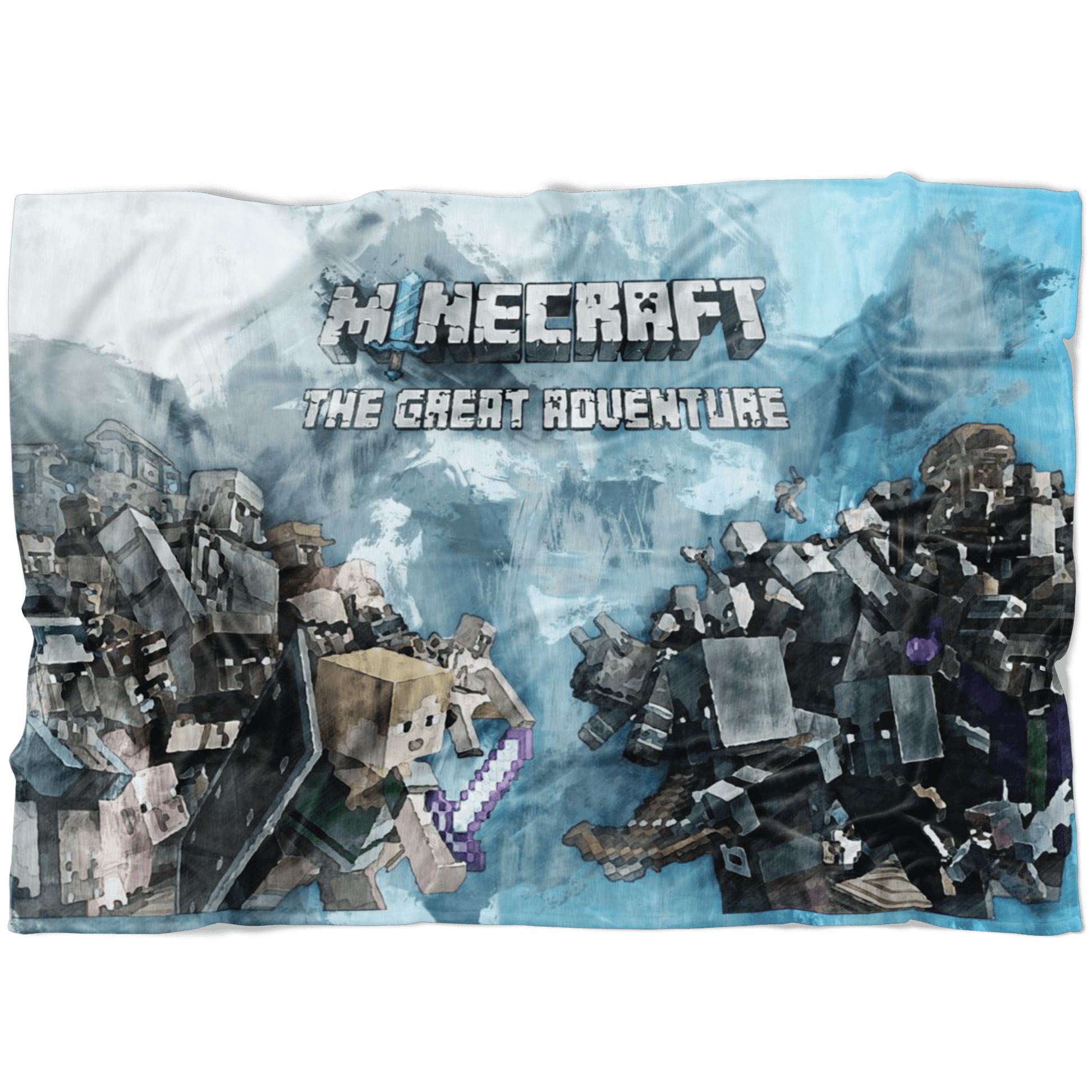 Minecraft Fleece Blanket Minecraft War Flex Grey Blanket - Lusy Store