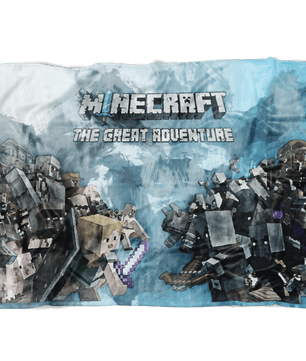 Minecraft Fleece Blanket Minecraft War Flex Grey Blanket - Lusy Store