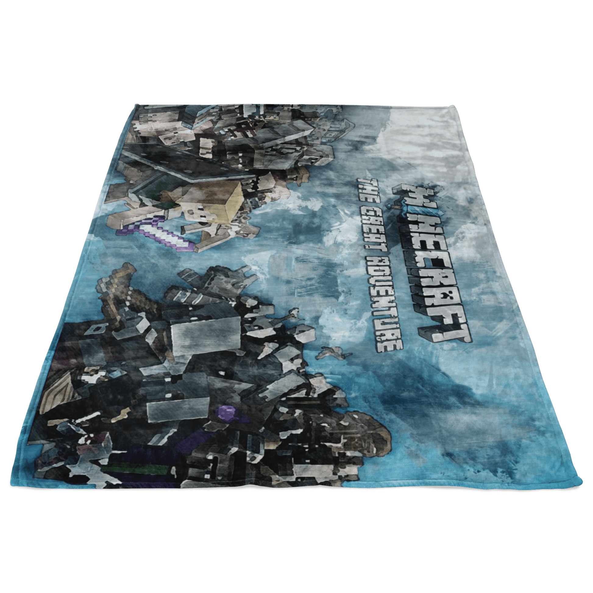 Minecraft Fleece Blanket Minecraft War Flex Grey Blanket - Lusy Store