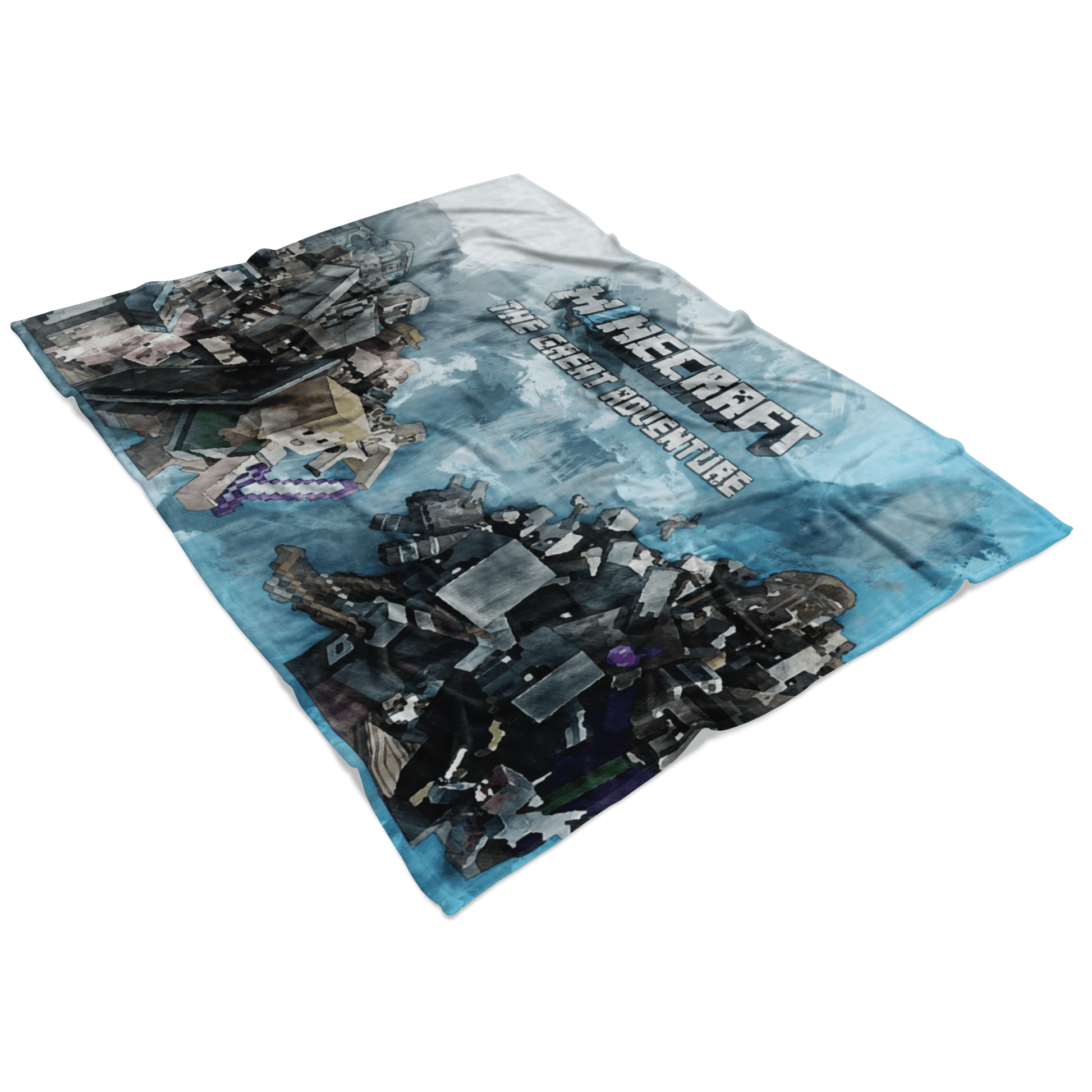 Minecraft Fleece Blanket Minecraft War Flex Grey Blanket - Lusy Store