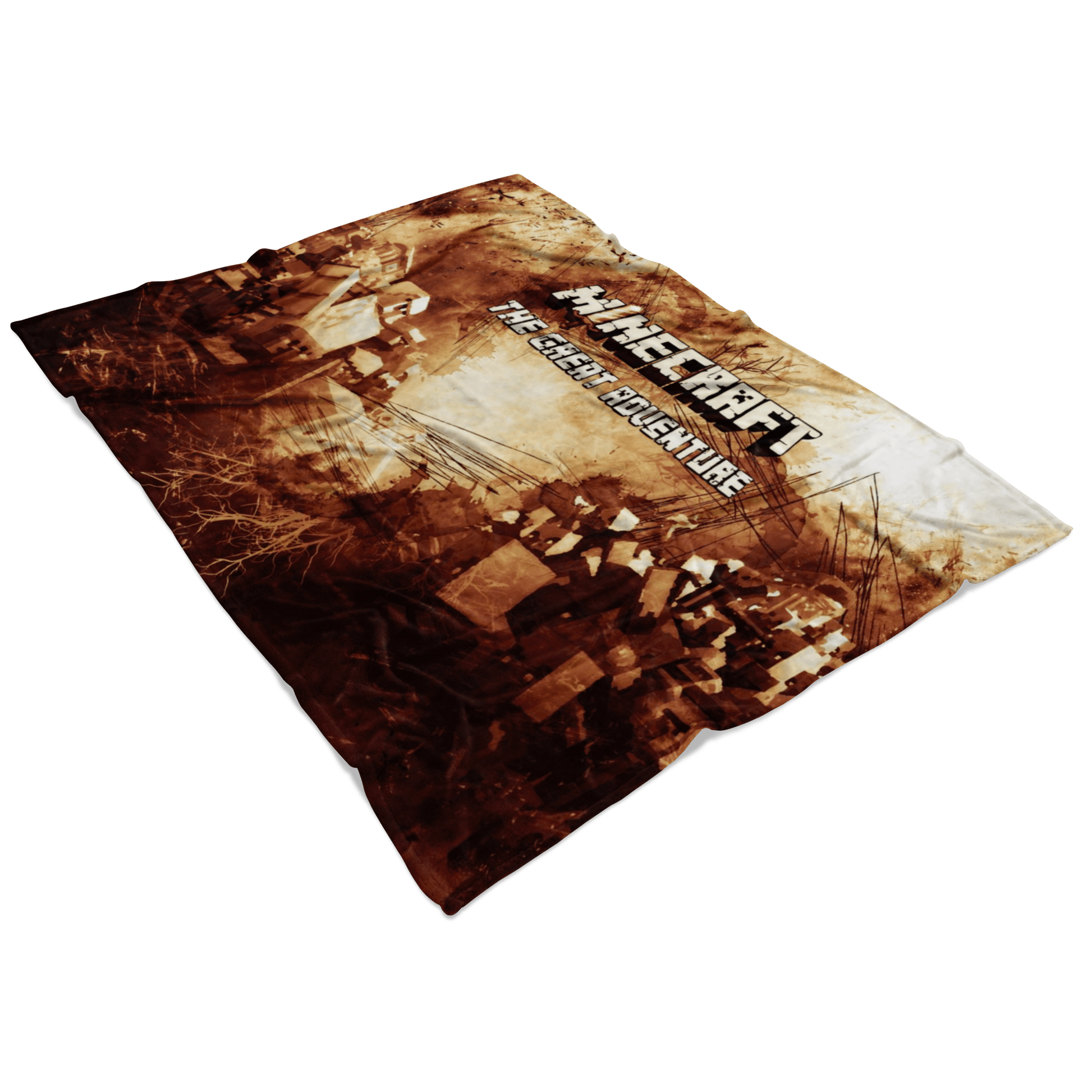 Minecraft Fleece Blanket Minecraft War Grunge Black Blanket - Lusy Store