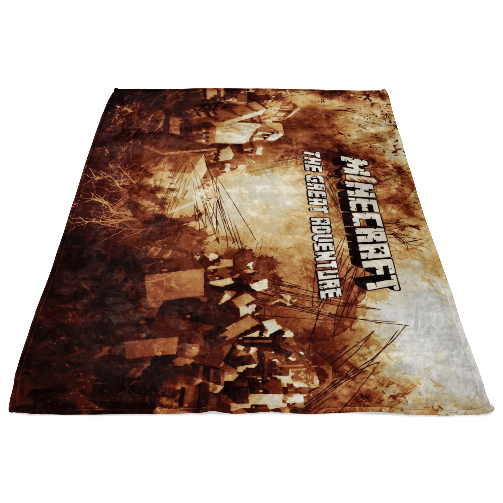 Minecraft Fleece Blanket Minecraft War Grunge Black Blanket - Lusy Store