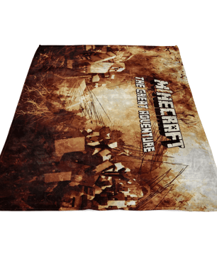Minecraft Fleece Blanket Minecraft War Grunge Black Blanket - Lusy Store