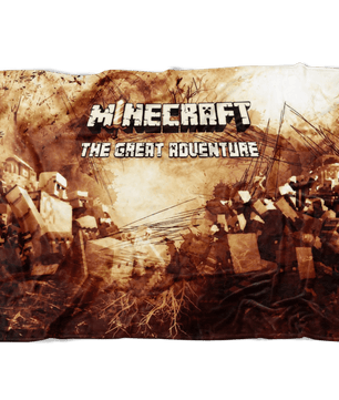Minecraft Fleece Blanket Minecraft War Grunge Black Blanket - Lusy Store