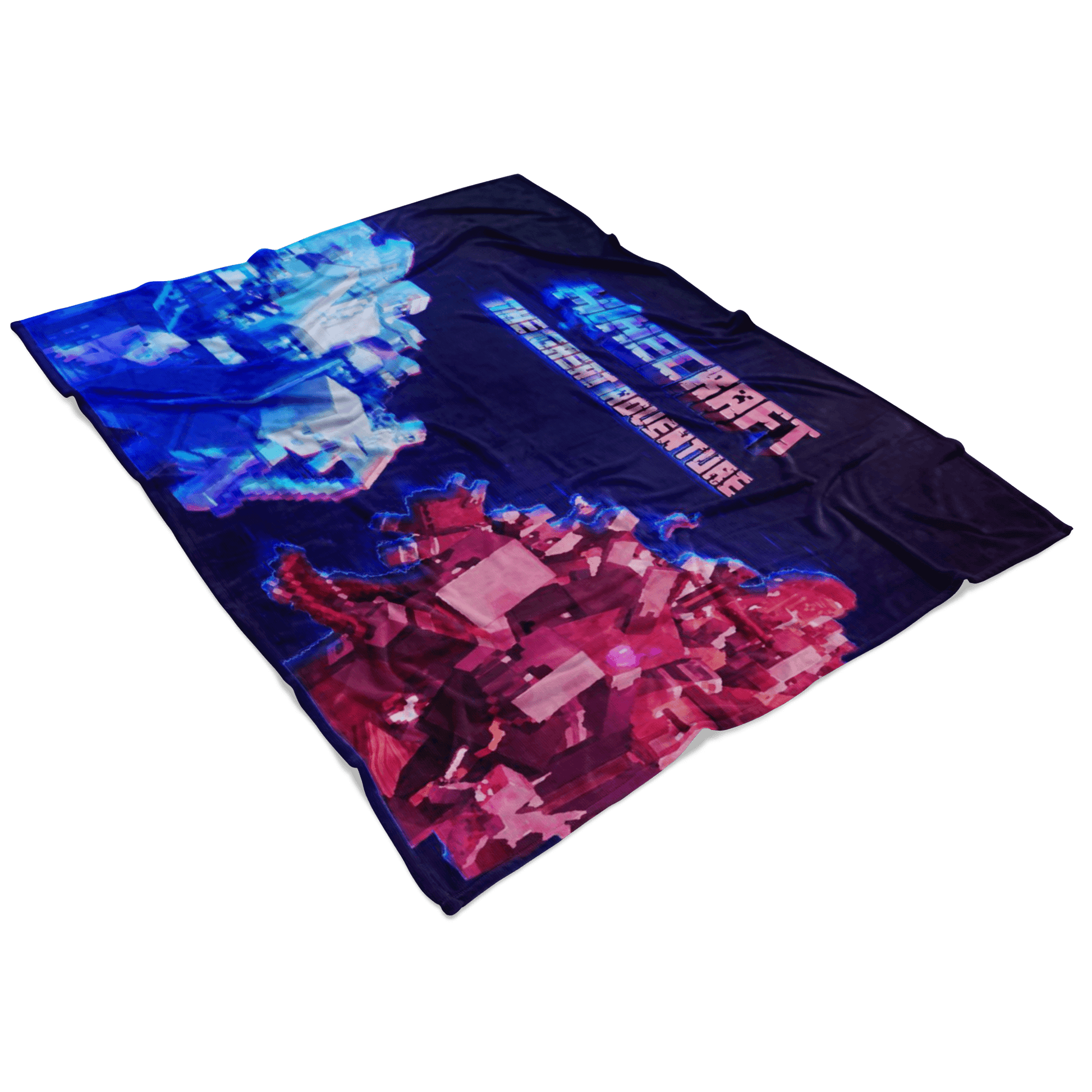 Minecraft Fleece Blanket Minecraft War Hologram Black Blanket Warm And Super Comfortable Best Gift For Kids - Lusy Store