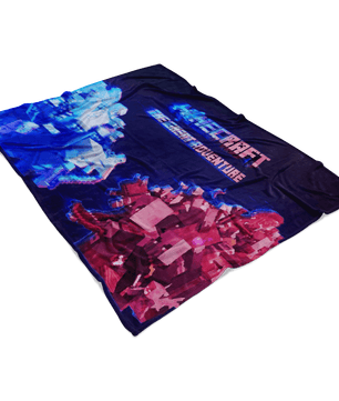 Minecraft Fleece Blanket Minecraft War Hologram Black Blanket Warm And Super Comfortable Best Gift For Kids - Lusy Store
