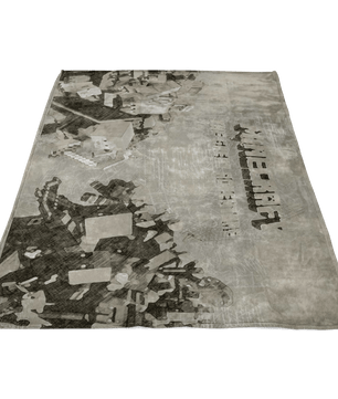 Minecraft Fleece Blanket Minecraft War Leonardo Grey Blanket - Lusy Store