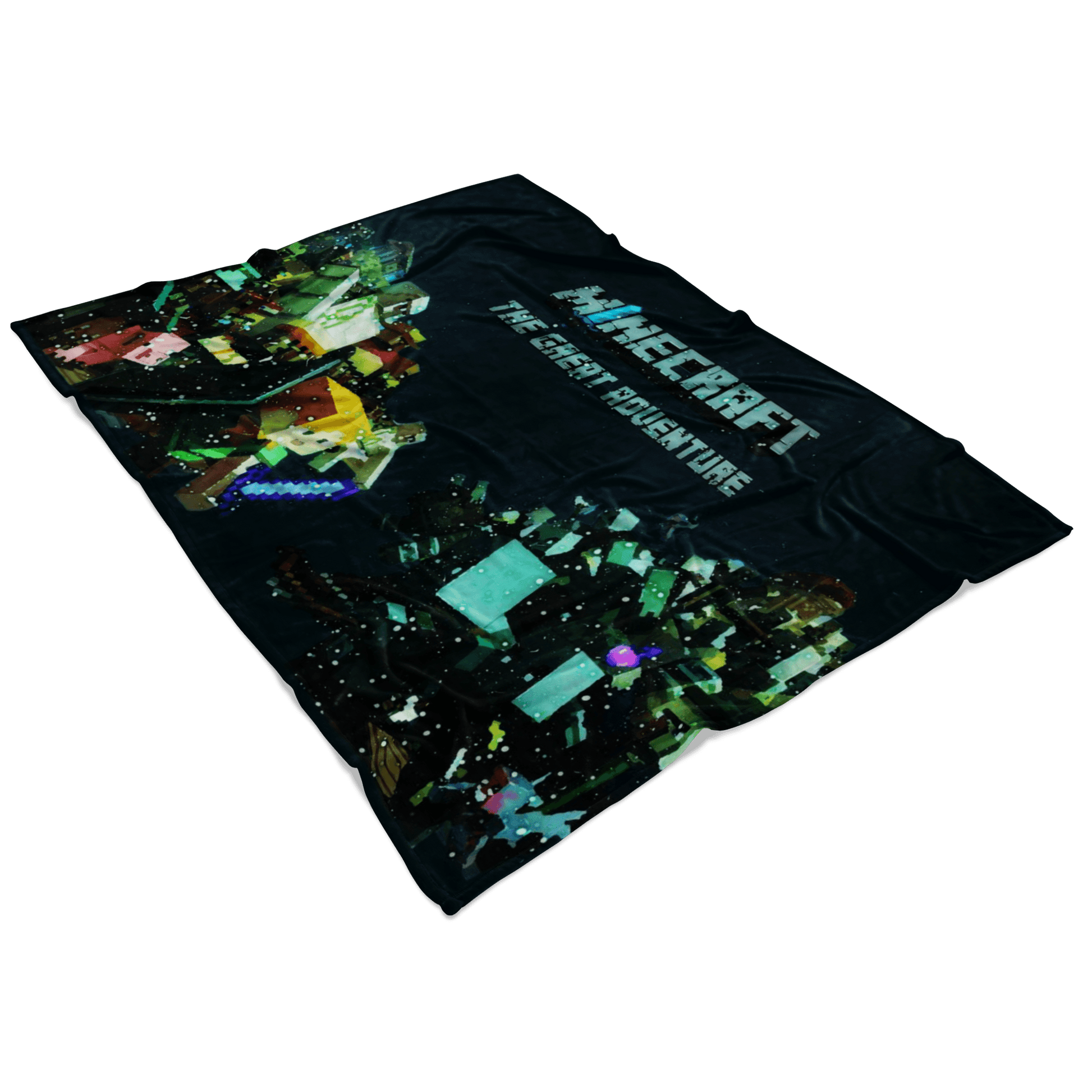 Minecraft Fleece Blanket Minecraft War Magic Night Black Blanket - Lusy Store