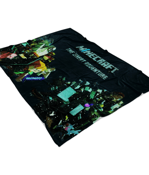 Minecraft Fleece Blanket Minecraft War Magic Night Black Blanket - Lusy Store
