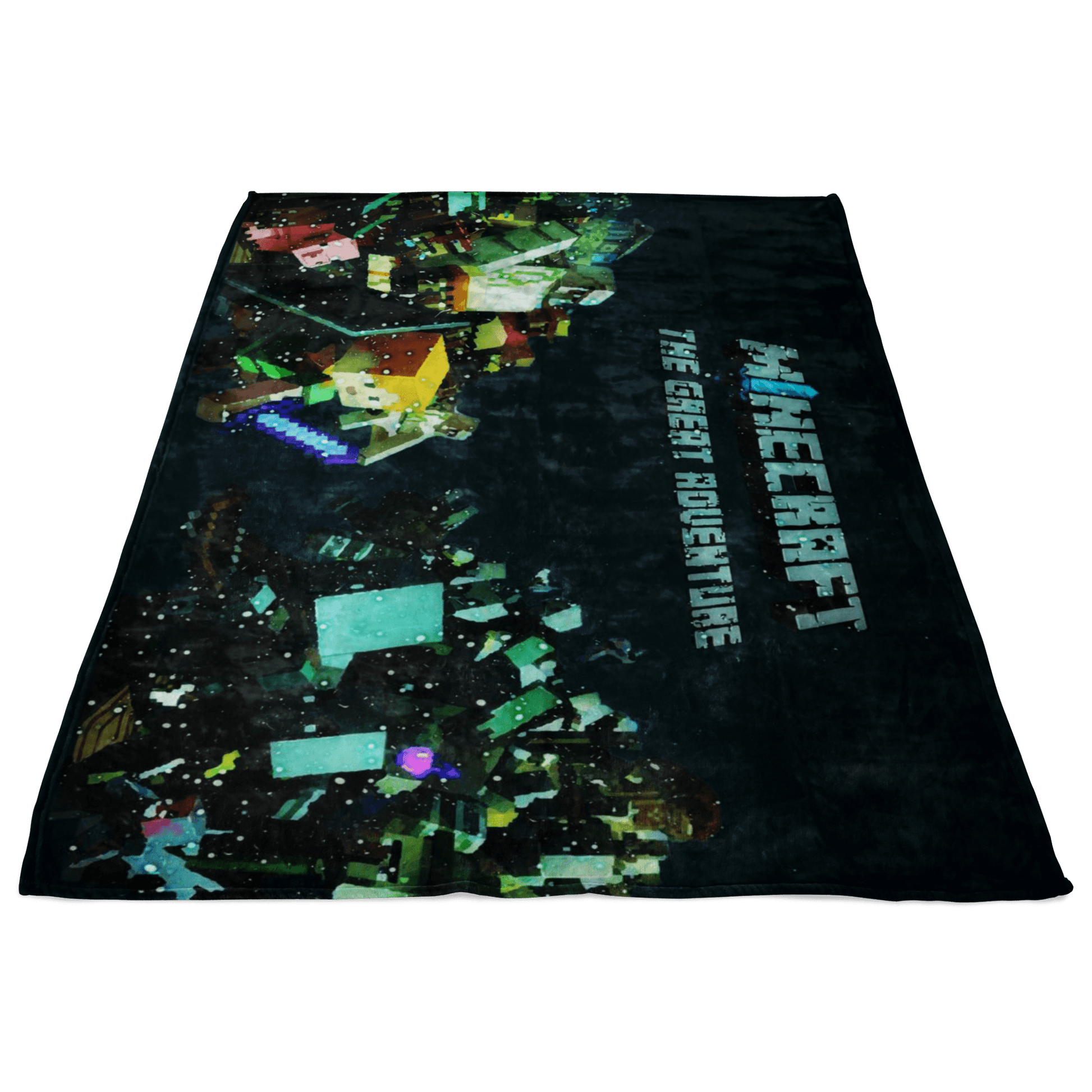 Minecraft Fleece Blanket Minecraft War Magic Night Black Blanket - Lusy Store