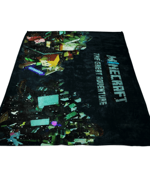 Minecraft Fleece Blanket Minecraft War Magic Night Black Blanket - Lusy Store