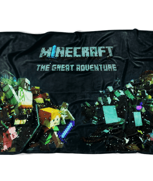 Minecraft Fleece Blanket Minecraft War Magic Night Black Blanket - Lusy Store