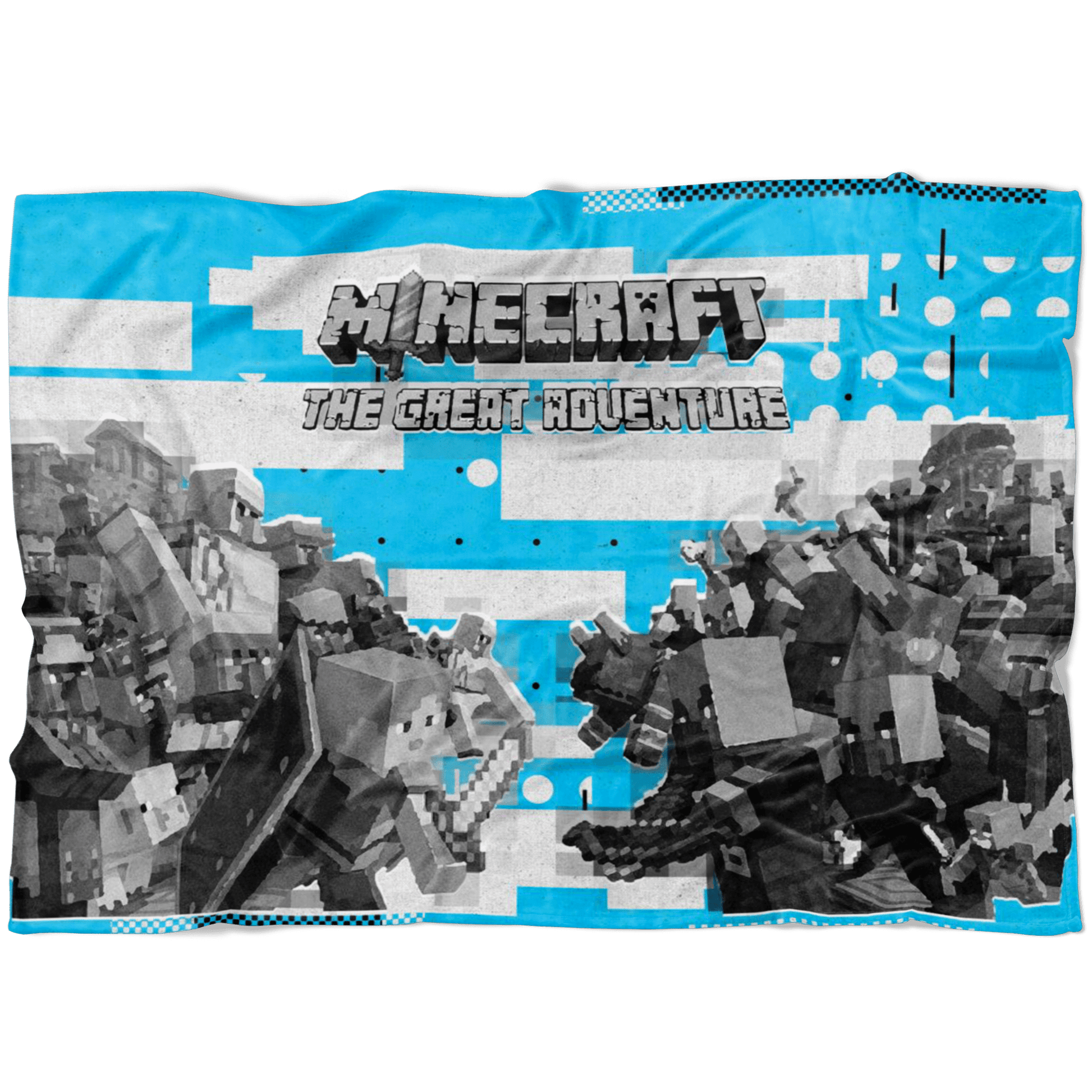 Minecraft Fleece Blanket Minecraft War Modern Blue Blanket - Lusy Store