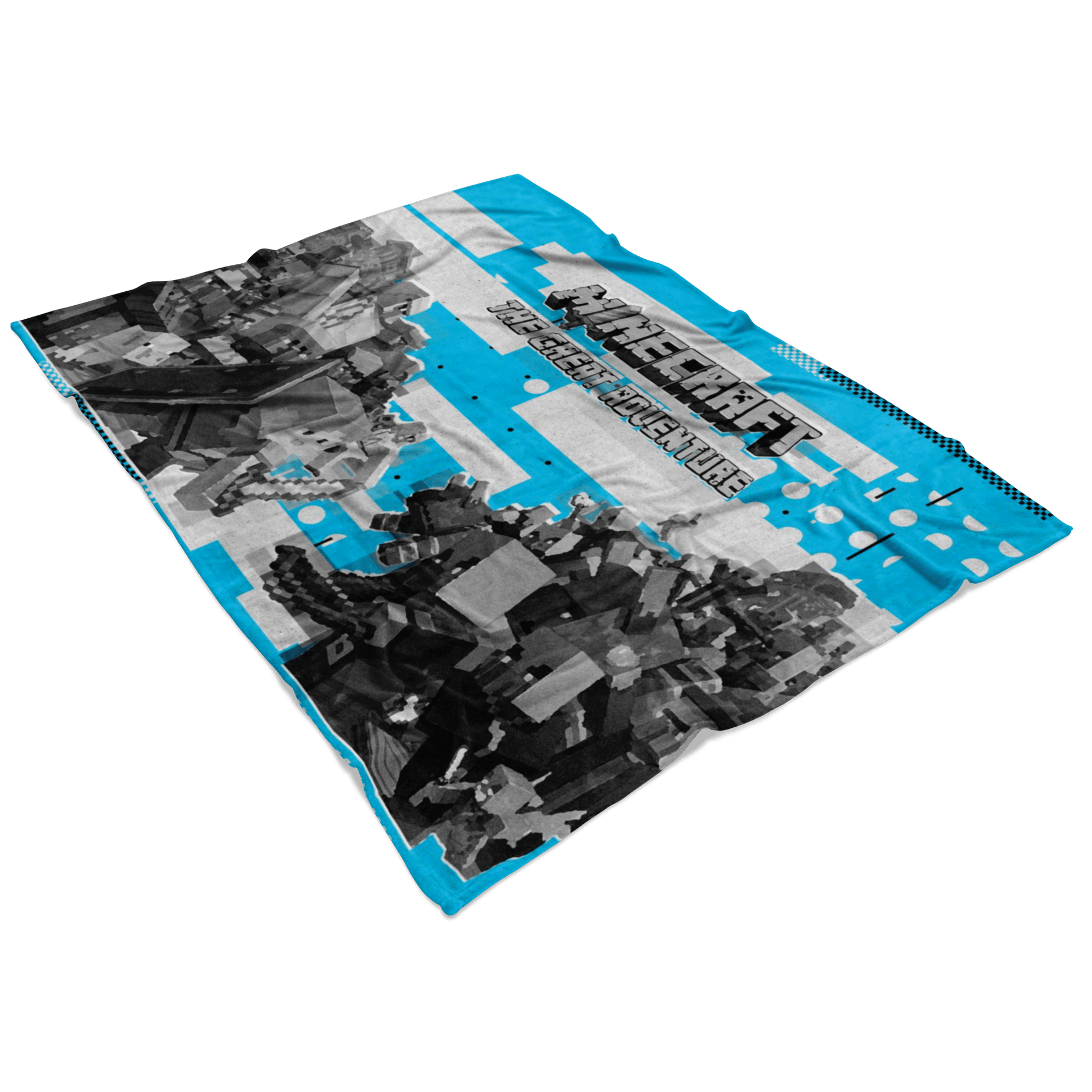 Minecraft Fleece Blanket Minecraft War Modern Blue Blanket - Lusy Store