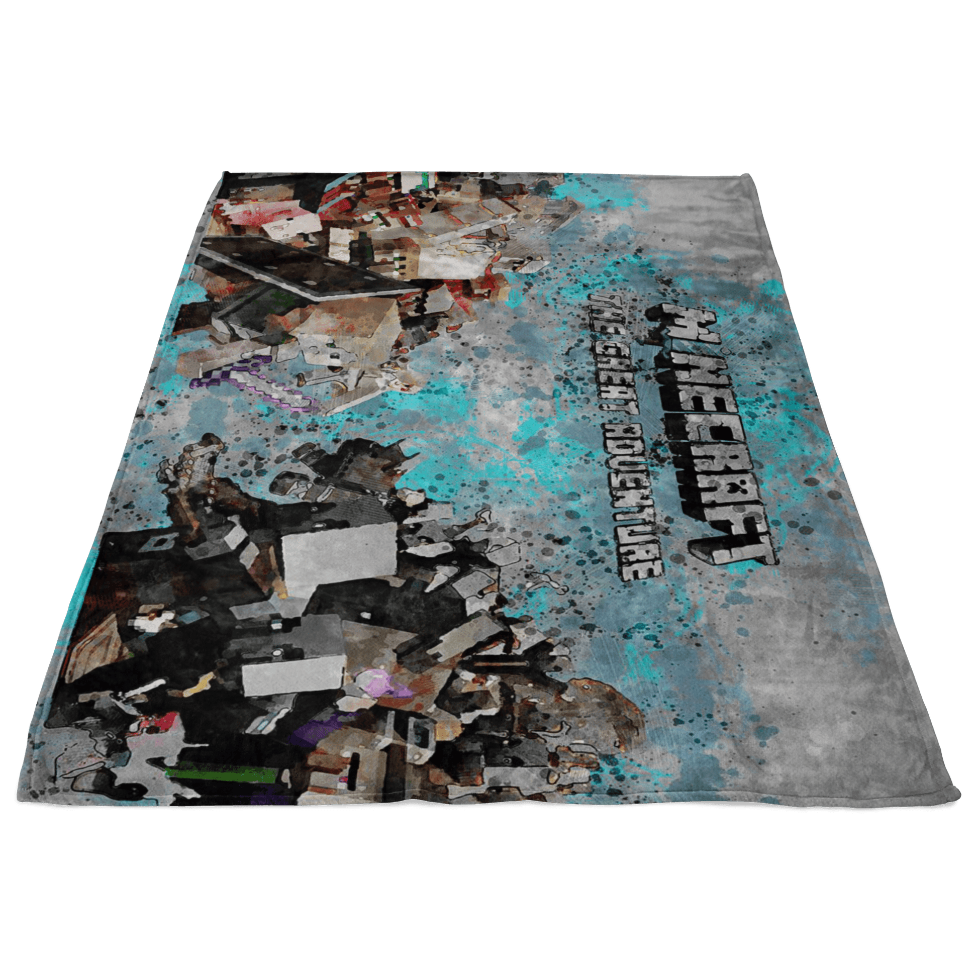 Minecraft Fleece Blanket Minecraft War Modernity Grey Blanket - Lusy Store