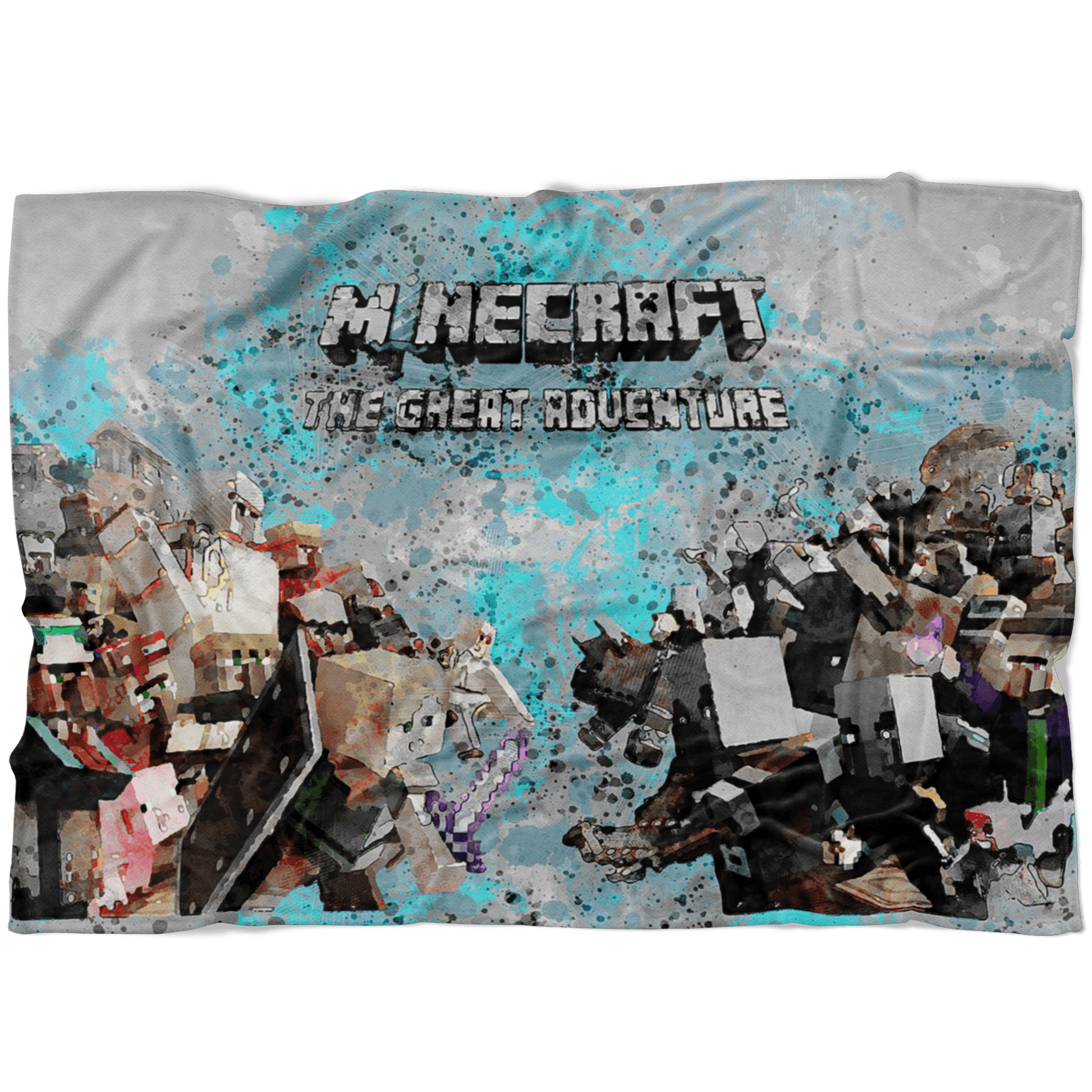 Minecraft Fleece Blanket Minecraft War Modernity Grey Blanket - Lusy Store