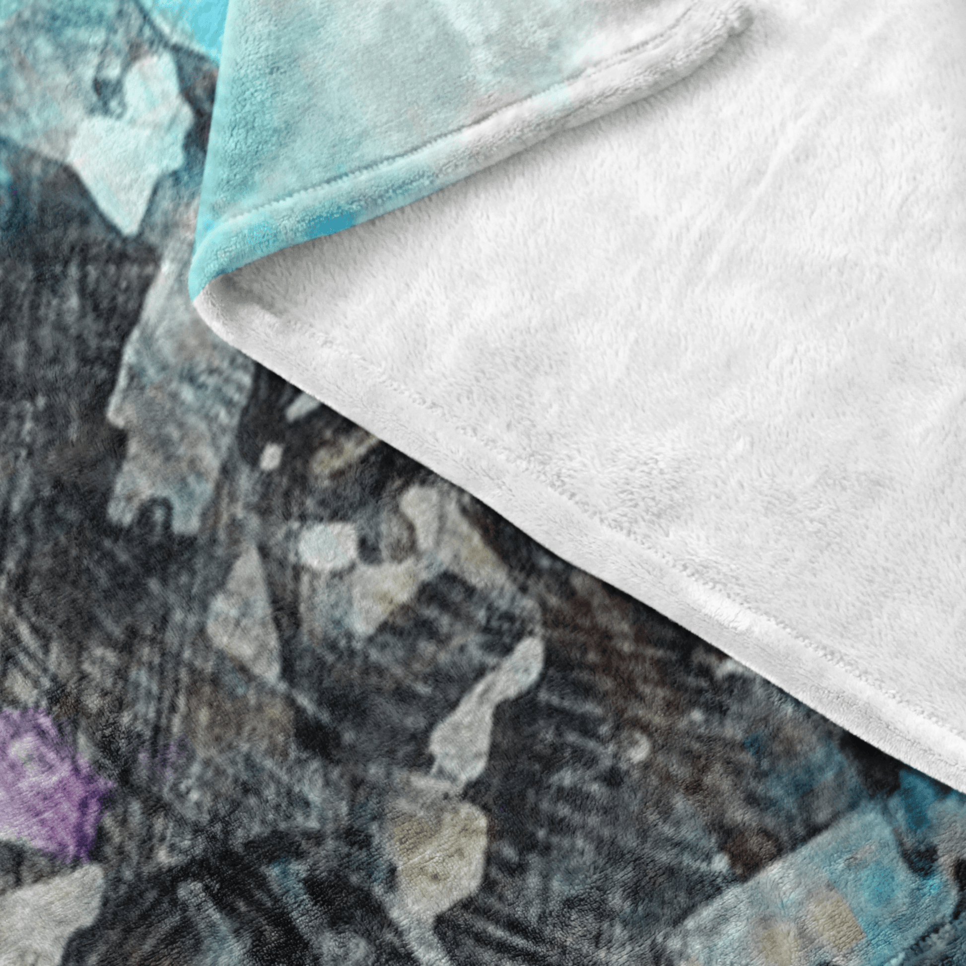 Minecraft Fleece Blanket Minecraft War Pencil Watercolor White Blanket - Lusy Store